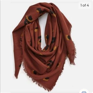 Madewell Leopard Print Square Scarf